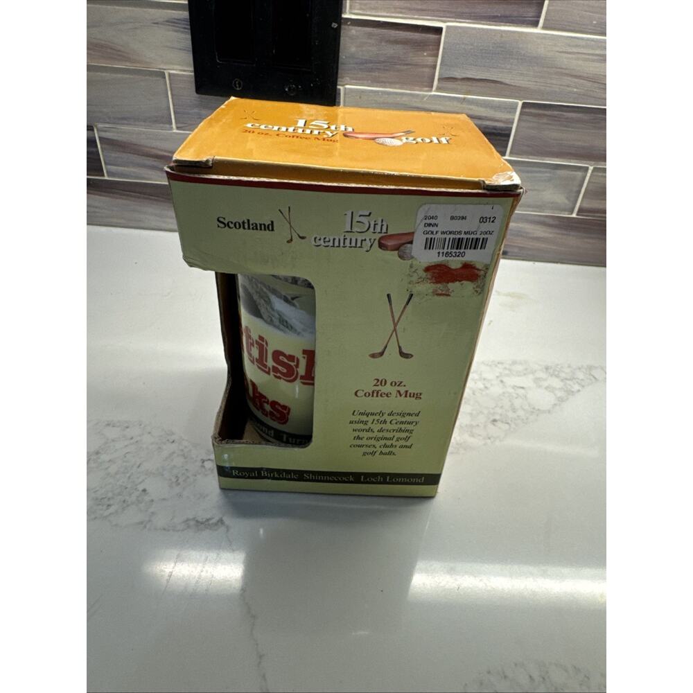 15th Century Golf Coffee Mug Unique Gift Describing Golf w/15th Cent. Words